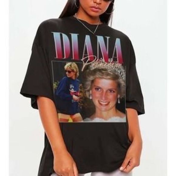 Princess Diana Shirt, Princess Diana Classic Retro Unisex T-shirt - Picture 1 of 4